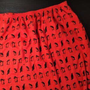 The Vested Gentress VTG 60's Red Penguin Skirt XL